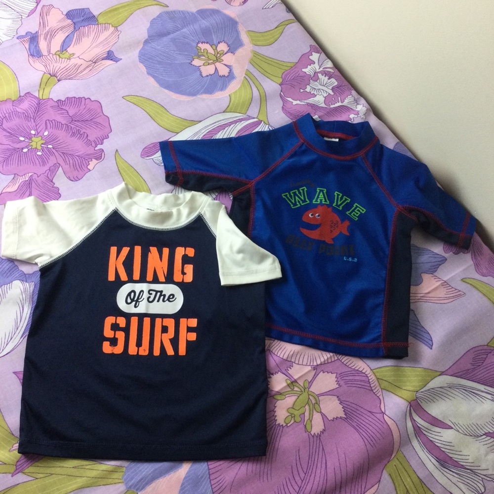 NWOT 2 Pieces Oshkosh  Swim UPF protection Tees Tees